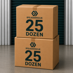 Standaard opslagpakket tot 25 verhuisdozen